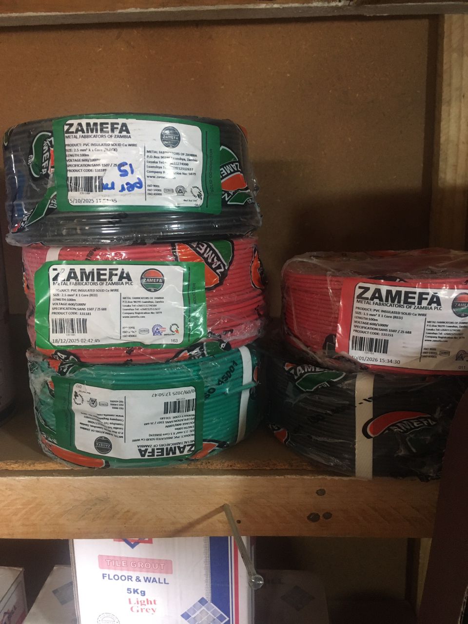Zamefa PVC Insulated Solid Copper Wire