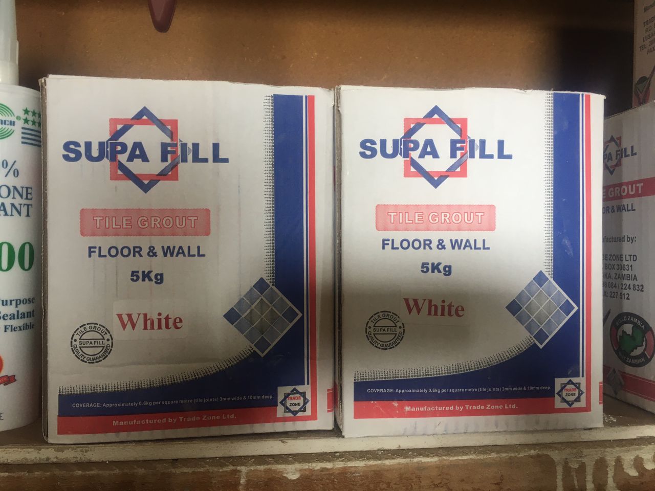 Supa Fill Tile Grout Floor & Wall 5kg White
